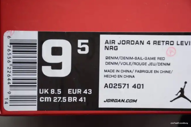 Air Jordan Levi's AO2571-401 Denim x 4 Nike 0627